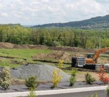 D&eacute;but des travaux de viabilisation du terrain