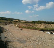 Remblaiement de la voie de circulation OK