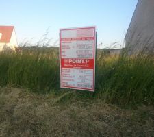 Ca y est! Permis de construire accordé par la Mairie affiché aussitot pour ne plus perdre de temps!