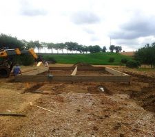 Mise en place de la dalle bois