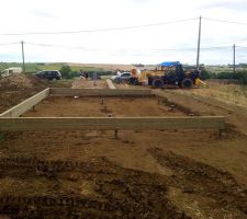 Mise en place de la dalle bois