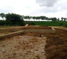 Mise en place de la dalle bois