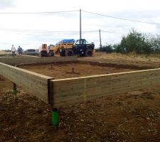Mise en place de la dalle bois