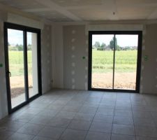 Baies vitr&eacute;es ouvertes