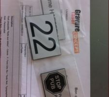Plaques boite aux lettres