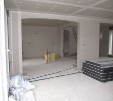 Cuisine vue du salon