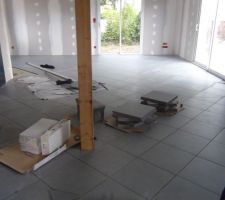 La pièce de vie presque finie