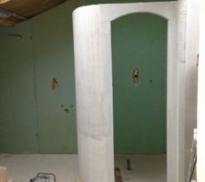 Pose de placo double peau sdb parentale