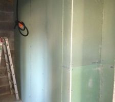 Cloison en placo double peau