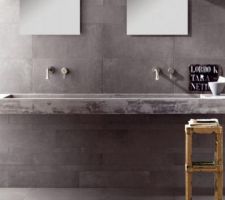 Salle de bain avec docks black
