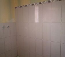 Carrelage en cours salle de bain, de la suite parental.