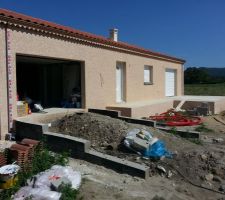 MURETS POUR LA DESCENTE DE GARAGE