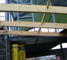Charrpente extension en cours