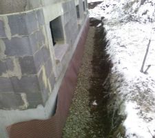 Mise en place du drainage