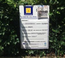 Permis de construire affich&eacute; !!