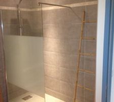 Douche fini SDB,avec paroi