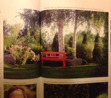 Photo du jardin parue dans le magazine "Les Jardins d'Alsace" - mars 2006