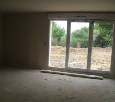 Notre salon donnant sur le jardin