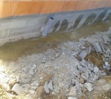 Préparation pour l?étanchéité!! Tout propre avant de poser le mortier