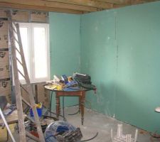 Placage de la chambre