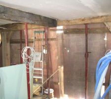 Poutre pour l'ouverture salle salon