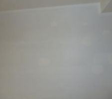 Mur placo peint en blanc