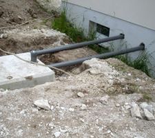 Fosse septique : Sortie du sous sol