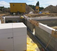 Coffrage des poutres de trous d'hommes