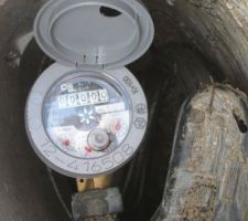 Pose du compteur d'eau
