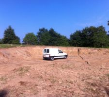 Plateforme devant garage