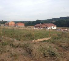Implantation de la maison avant terrassement