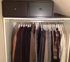 Dressing avec bloc tiroir