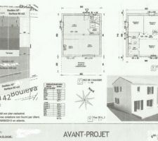 Voici le plan d'avant projet
Pour donner une idée de la futur maison