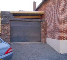 Installation de la porte de garage