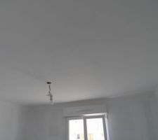 Plafond de notre chambre terminé