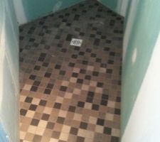 Carrelage douche SDB etage