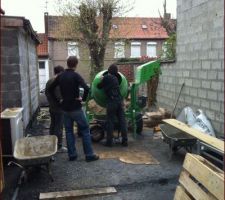 Les bénévoles au boulot