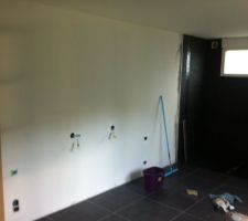 Carrelage chambre RDC terminé