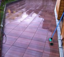 Carrelage terrasse terminé