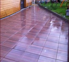 Carrelage terrasse terminé