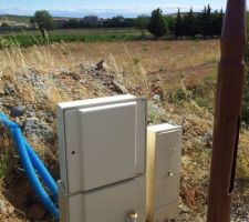 Vue des r&eacute;seaux en bord de voirie