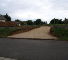 Chemin d'accès au chantier