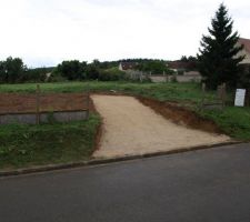 Chemin d'accès au chantier
