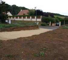 Chemin d'accès au chantier