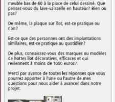 Problème avec la version mobile du site