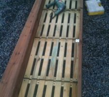 Construction de notre jardini&egrave;re de 2m sur 50cm