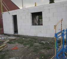 Ciment taloché
(façade arrière)