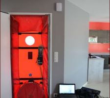 La blower door en place !!!