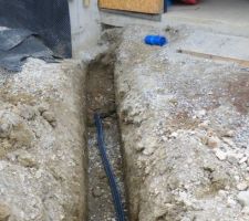 Pose de l'arrivée d'eau potable