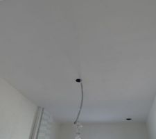 Plafond cellier en blanc